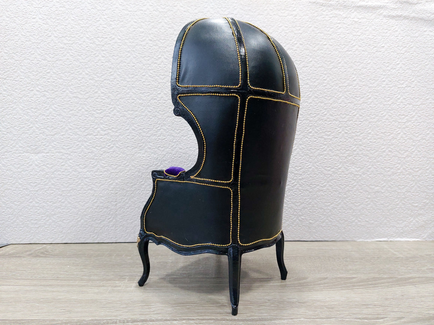 Versaille dome chair, black & purple