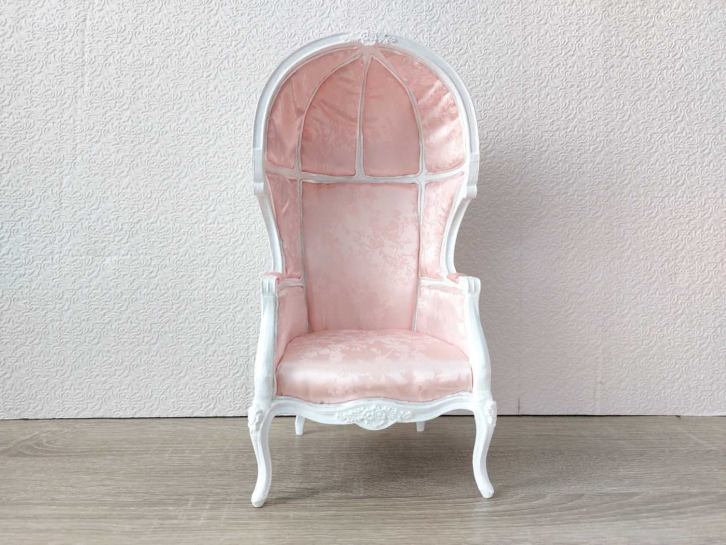 Versaille dome chair, white & pale pink