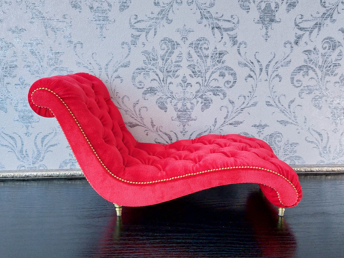 Chaise lounge Wave red