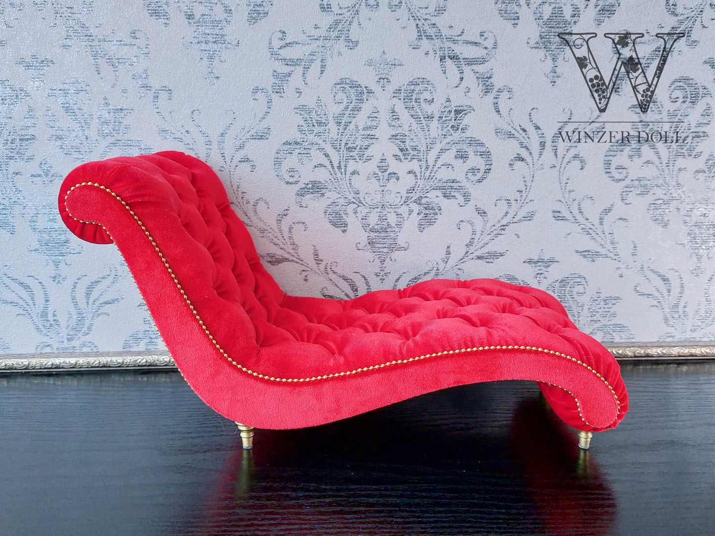 Chaise lounge Wave red