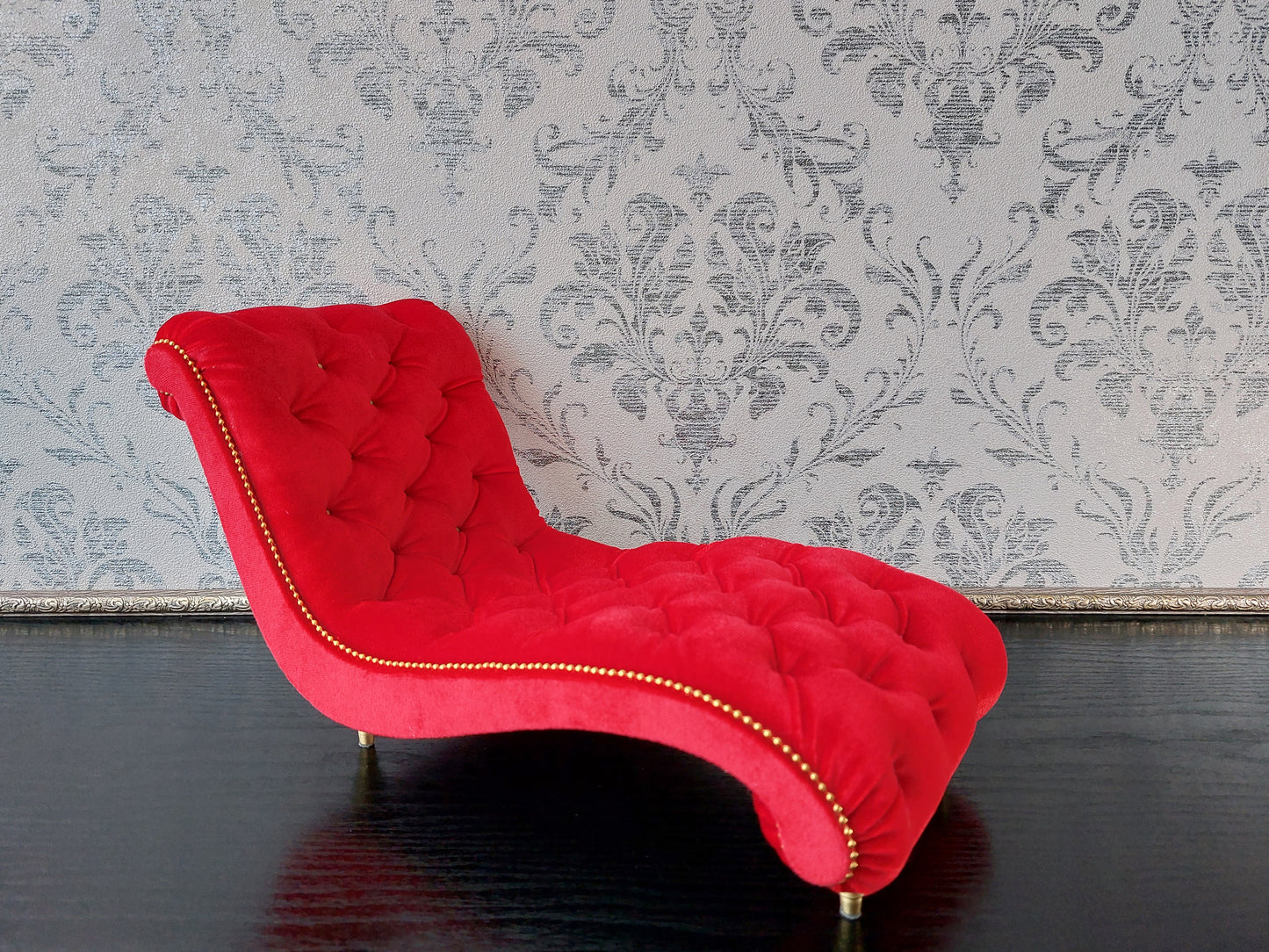 Chaise lounge Wave red