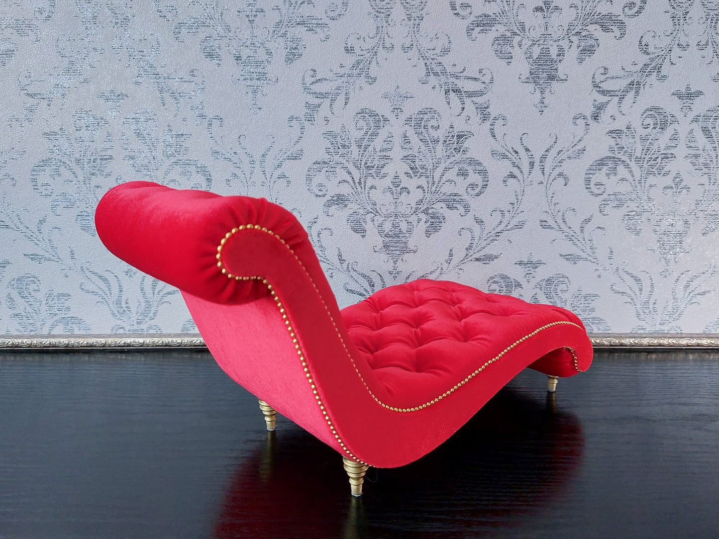 Chaise lounge Wave red