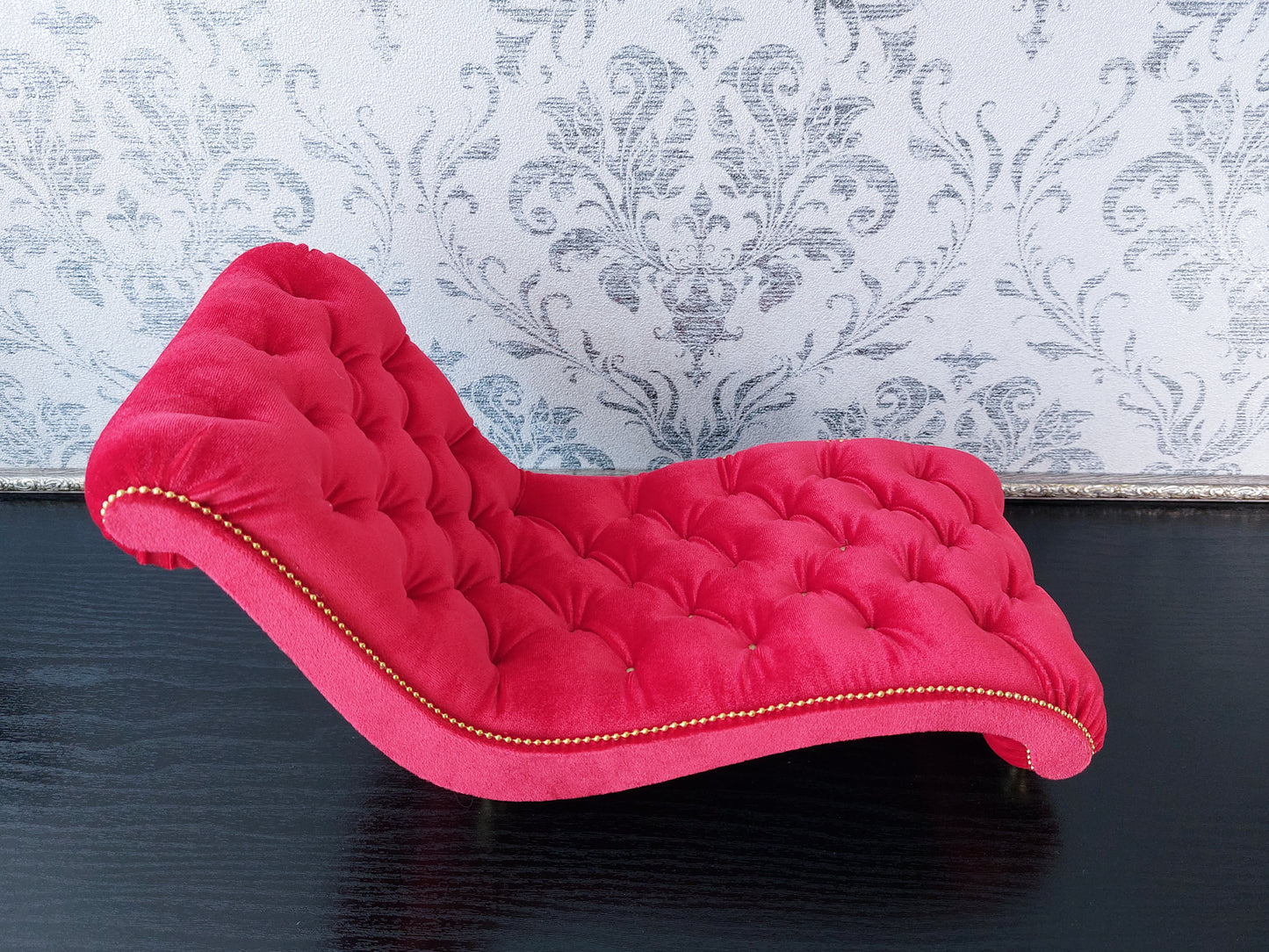 Chaise lounge Wave red