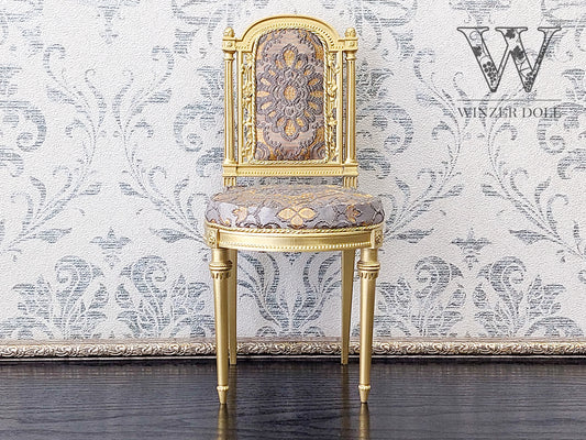 Classical chair, Marie Antoinette style, gold