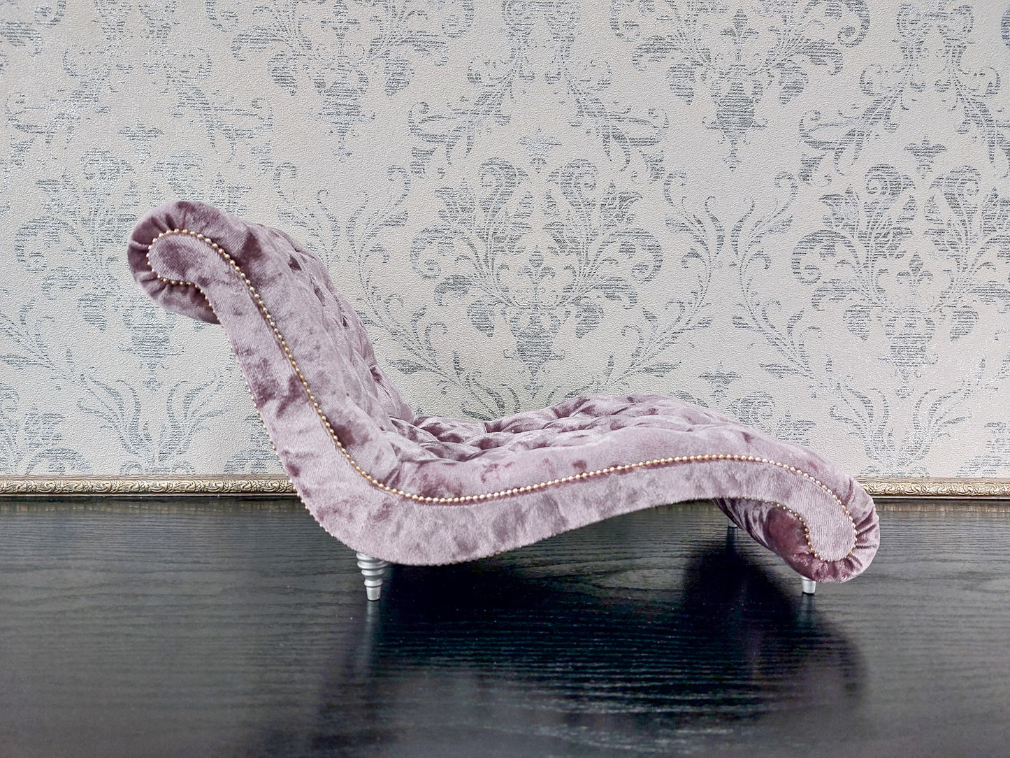 Chaise lounge Wave mauve