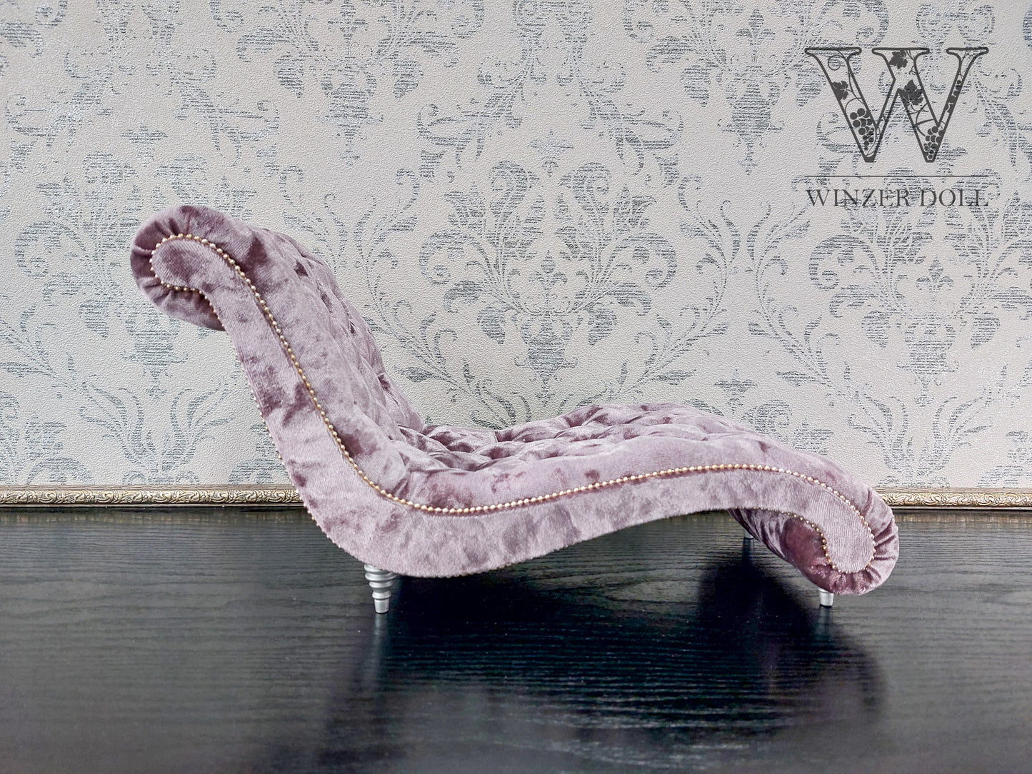 Chaise lounge Wave mauve