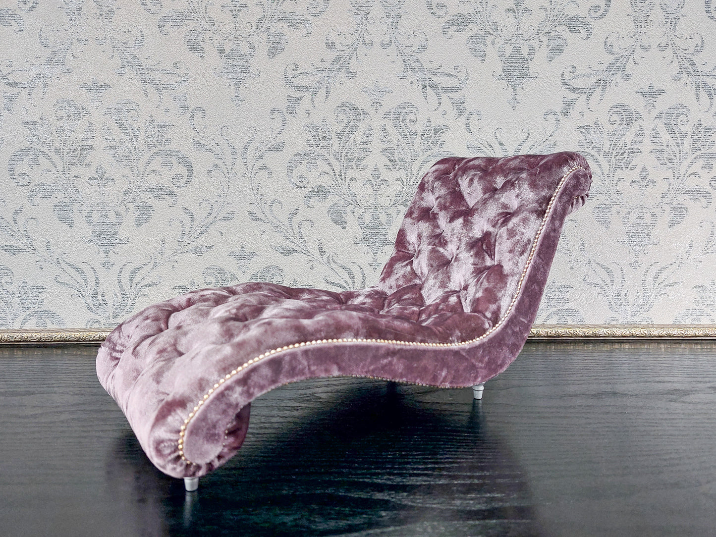 Chaise lounge Wave mauve