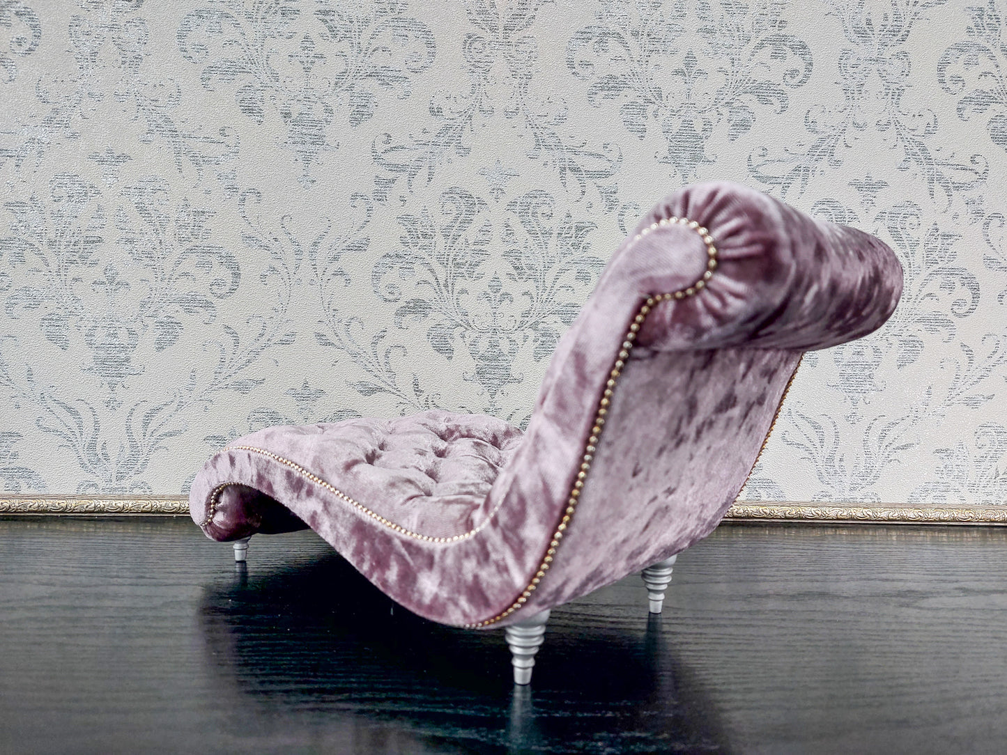 Chaise lounge Wave mauve