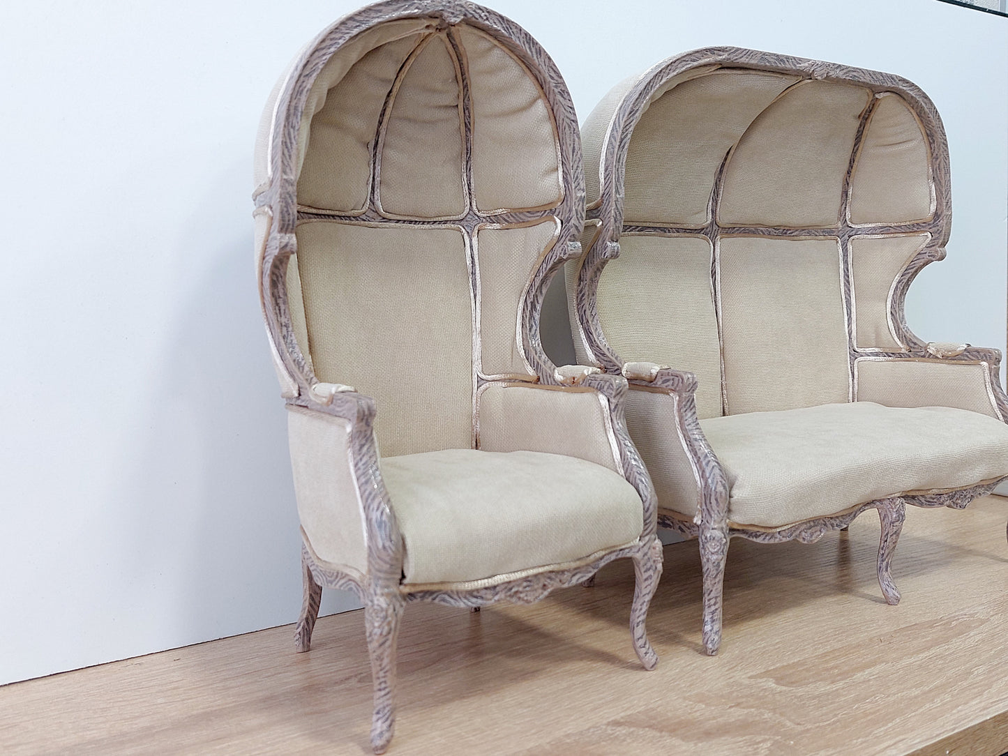 Reserved - 1/6 Versaille dome set, beige