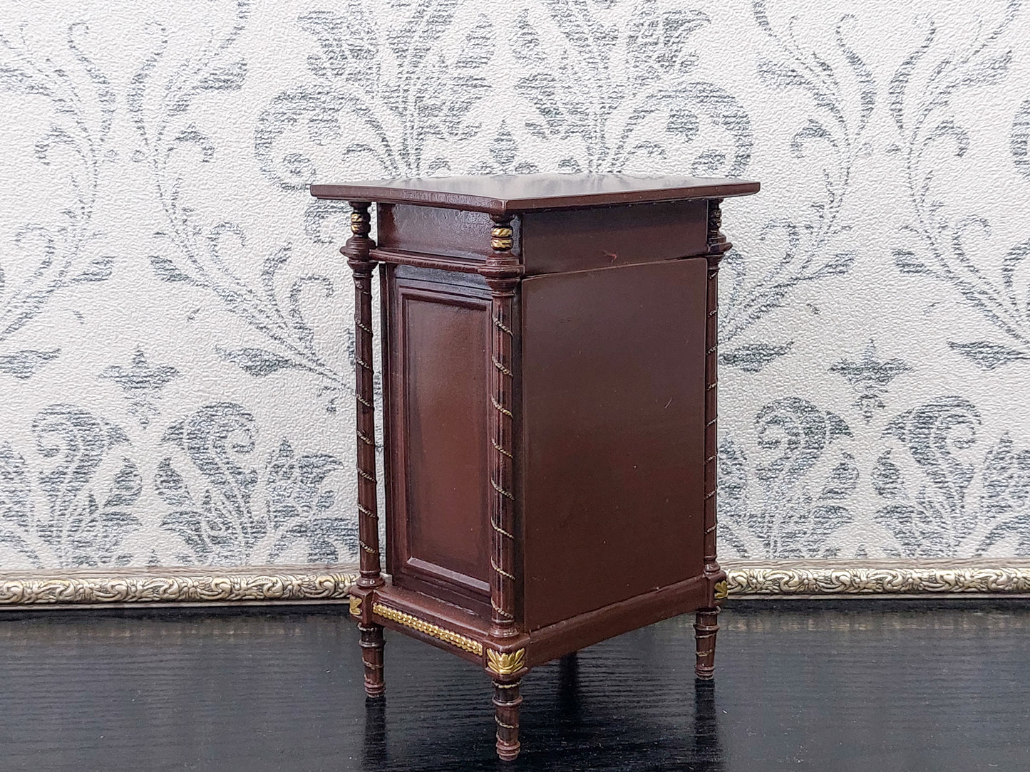 Bedside table for dolls, brown