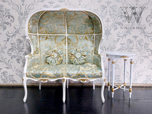 Reserved - 1/4 Versaille dome double chair, cake table white