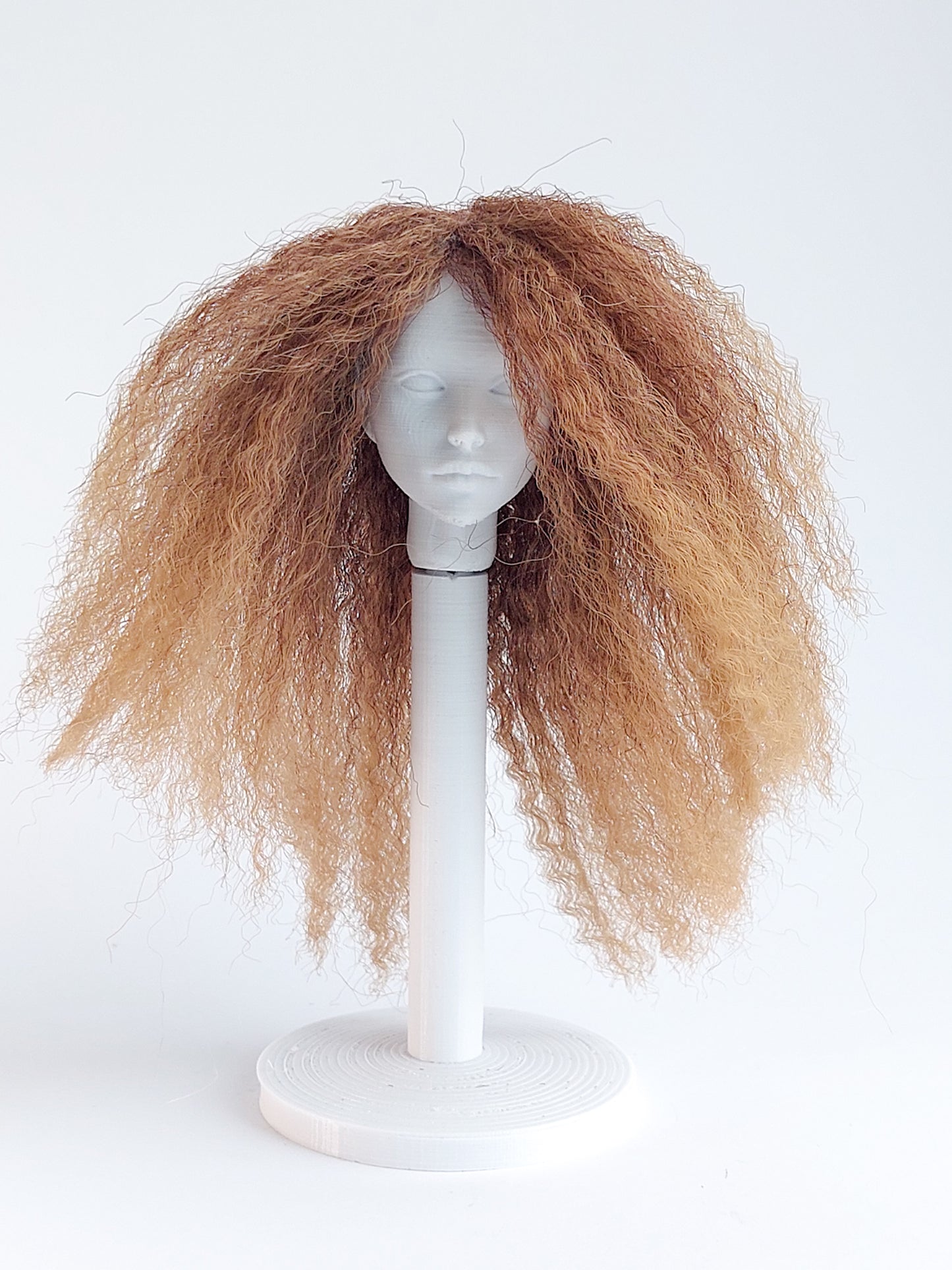 Wig, small curls, synthetic hair