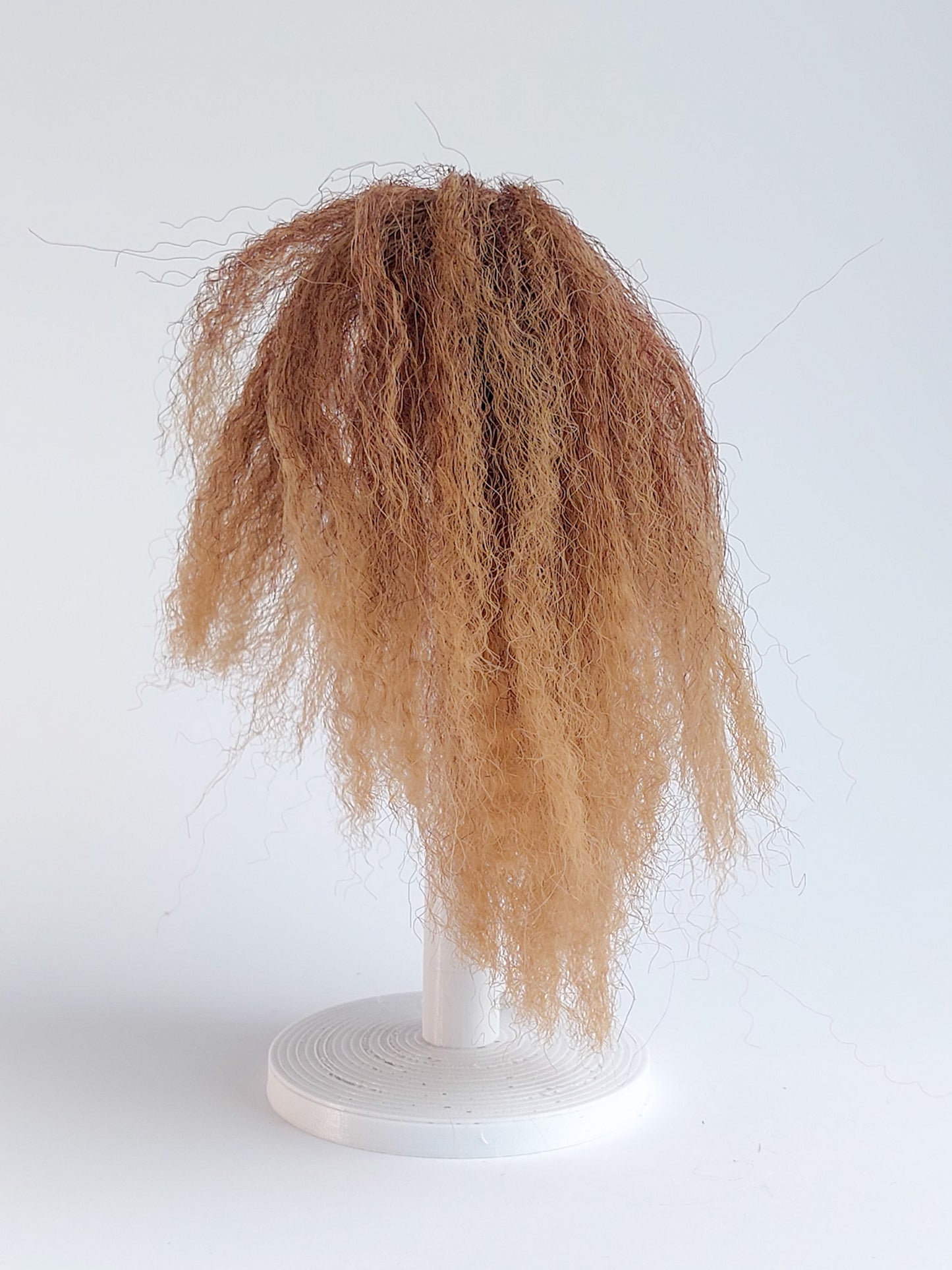 Wig, small curls, synthetic hair