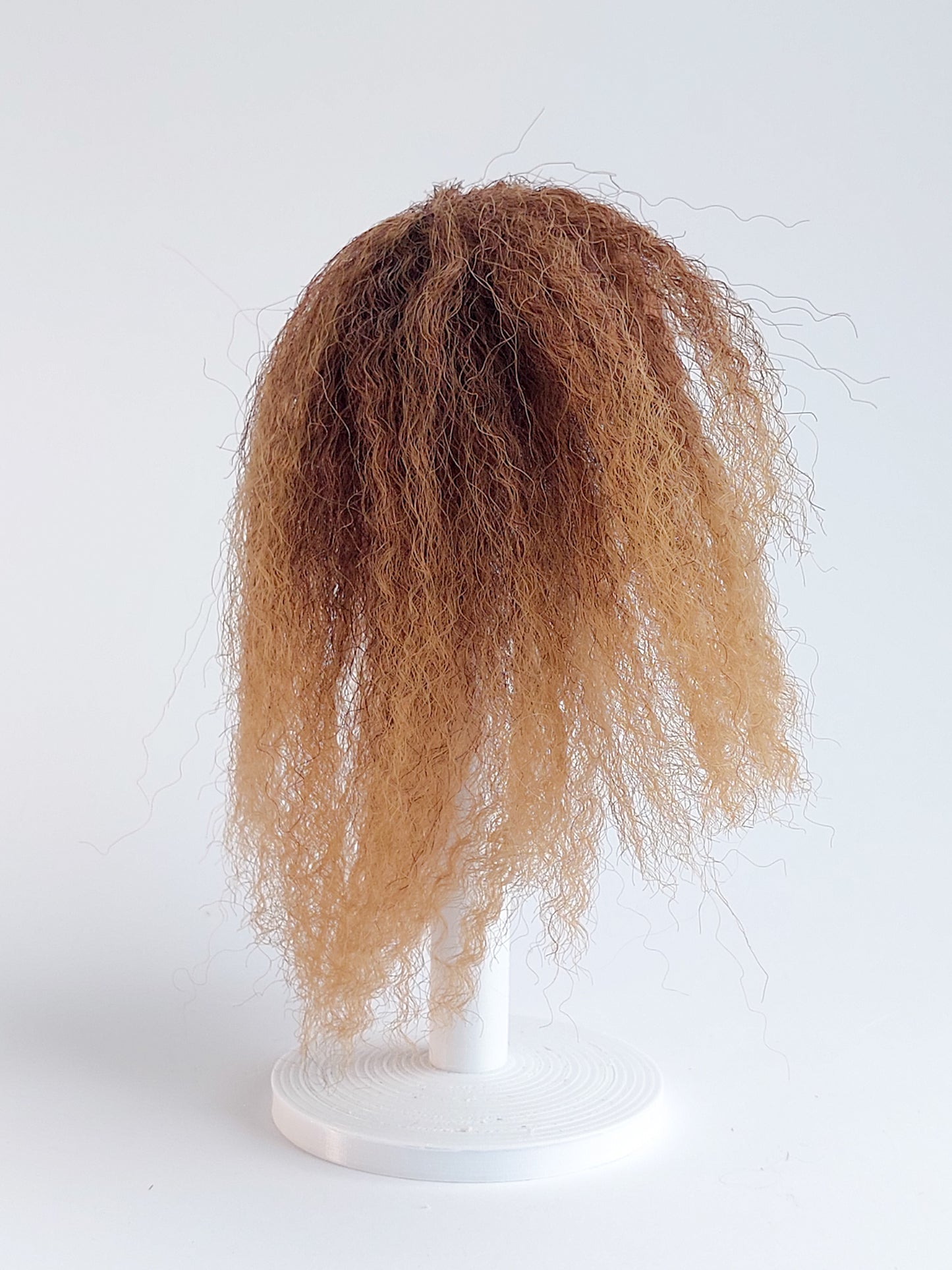 Wig, small curls, synthetic hair