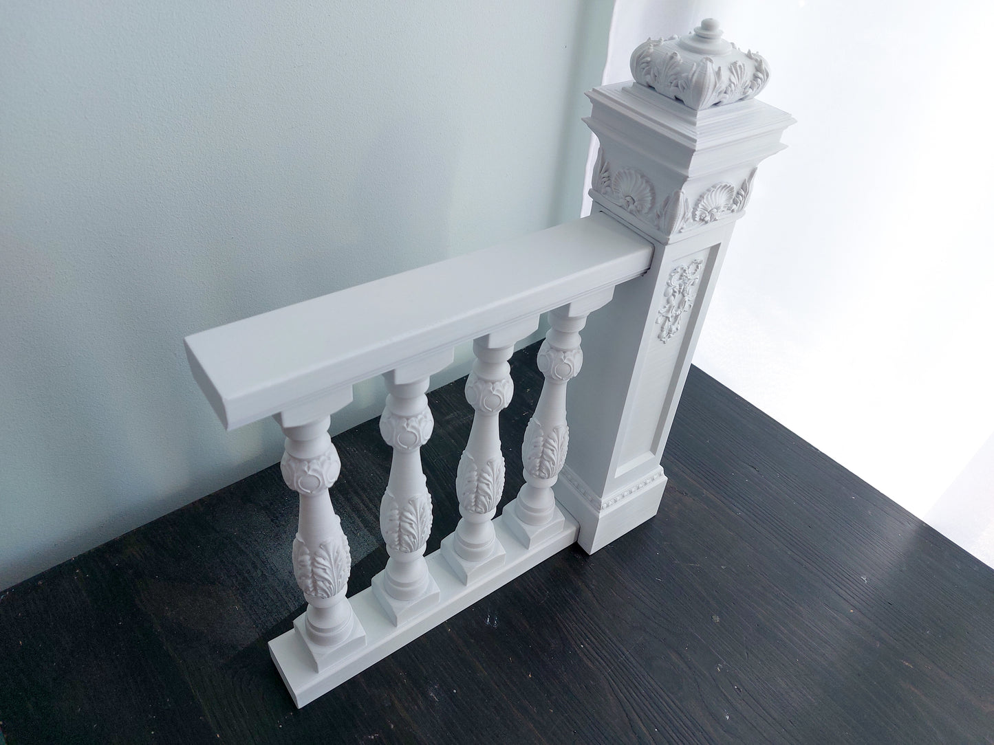 Reserved - 1/4 white balustrade
