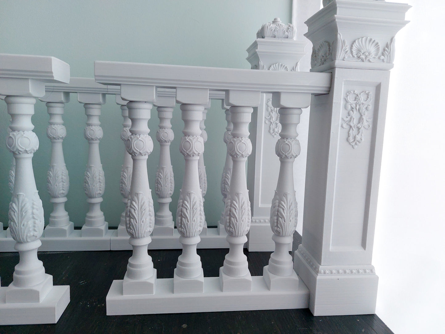 Reserved - 1/4 Set of balustrades - 1 double and two single