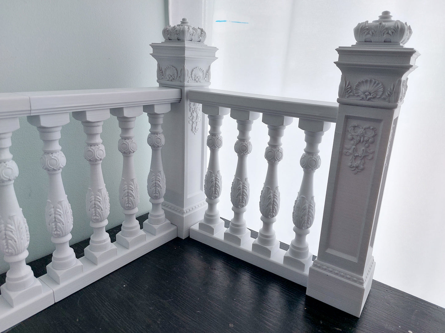 Reserved - 1/4 Set of balustrades - 1 double and two single