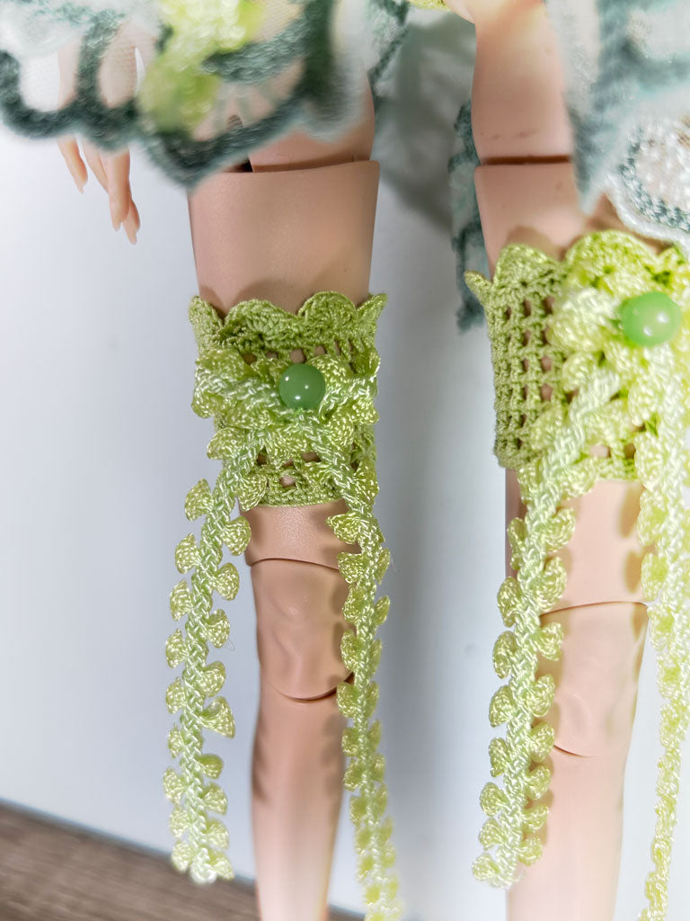 Knitted lingerie, light green