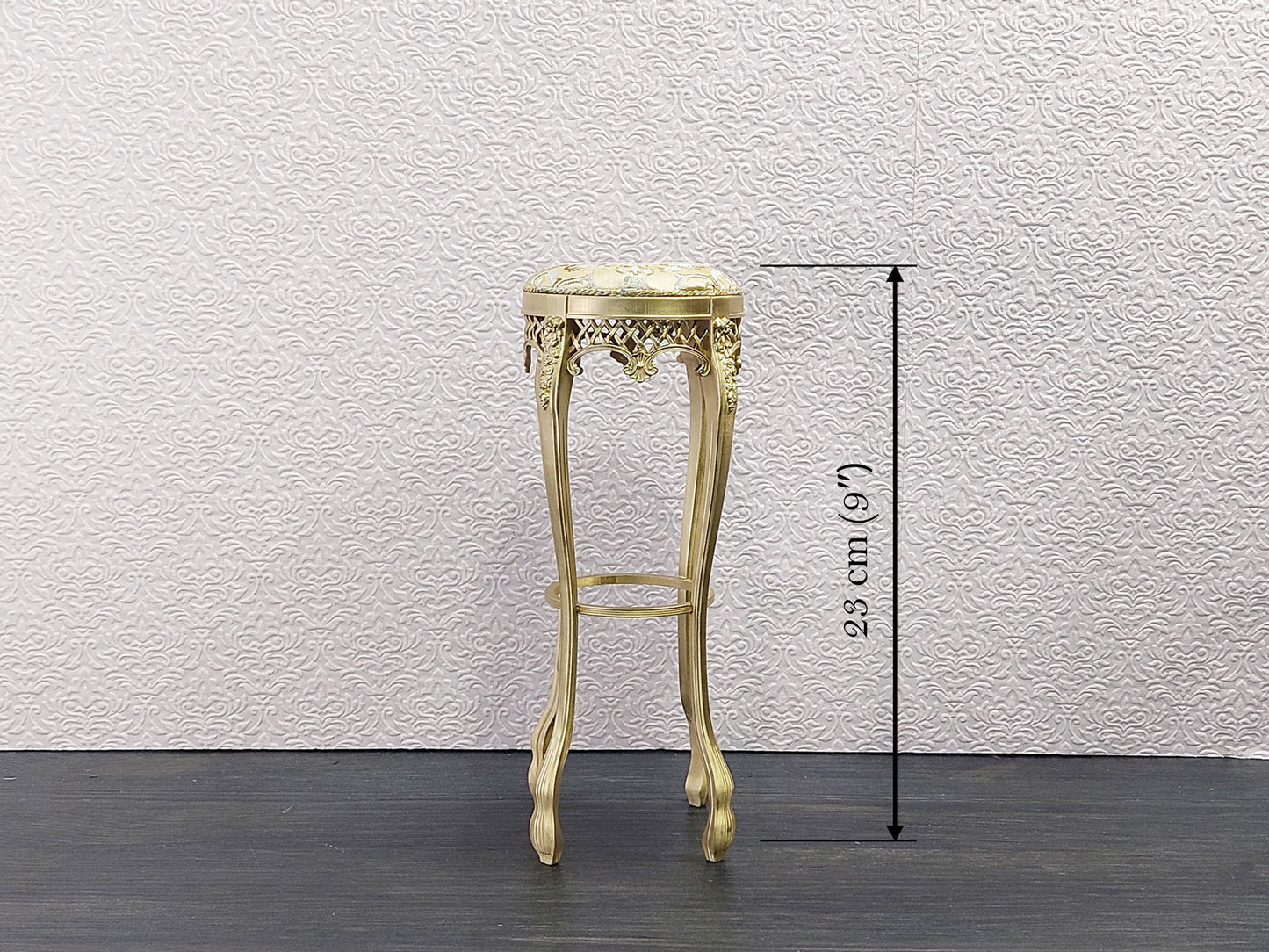 Classical bar stool, gold