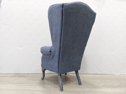 Chesterfield queen chair, gray