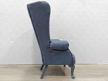 Chesterfield queen chair, gray