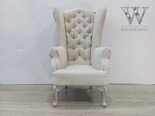 Chesterfield queen chair, beige