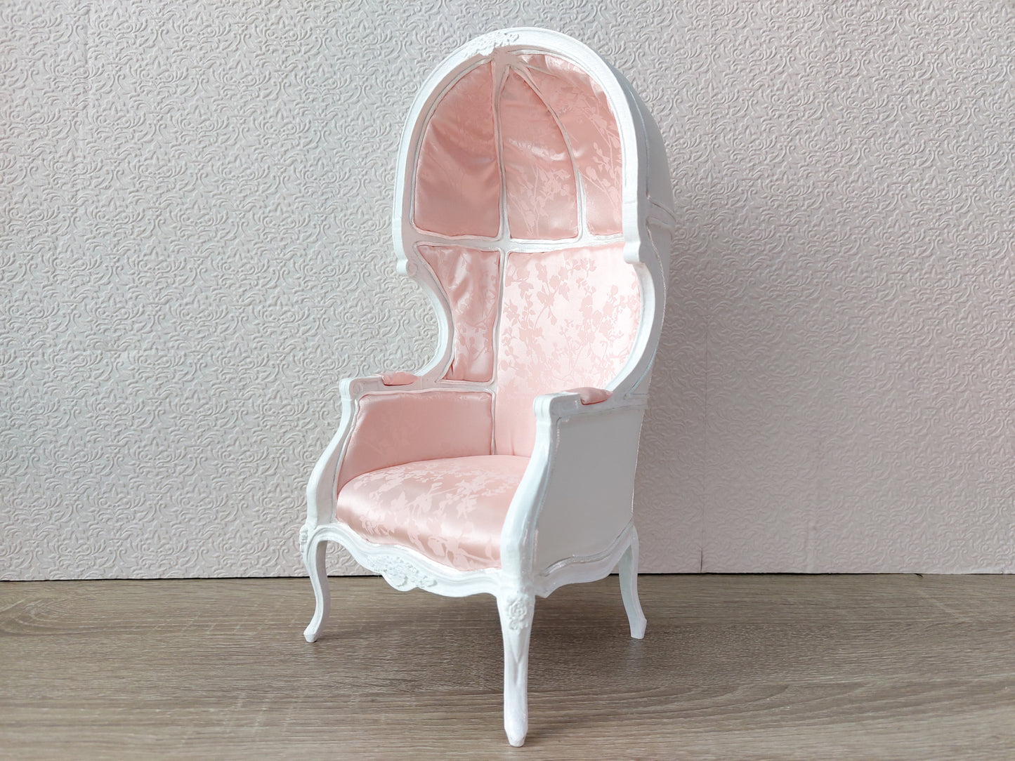 Versaille dome chair, white & pale pink