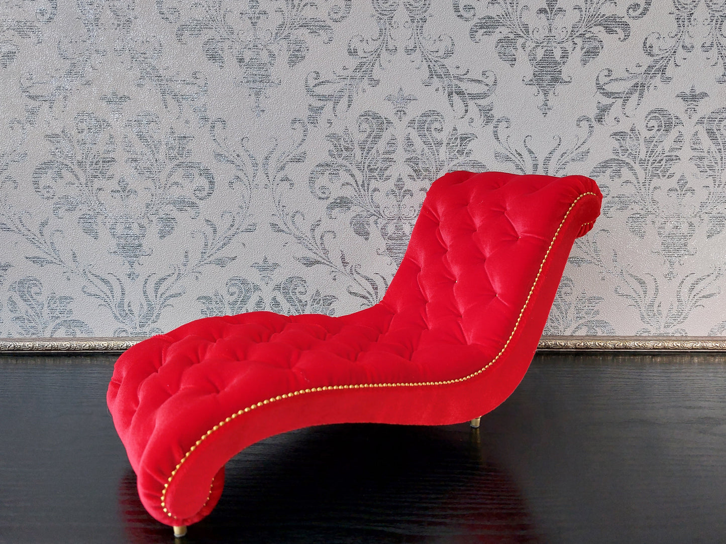 Chaise lounge Wave red