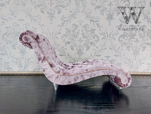 Chaise lounge Wave mauve