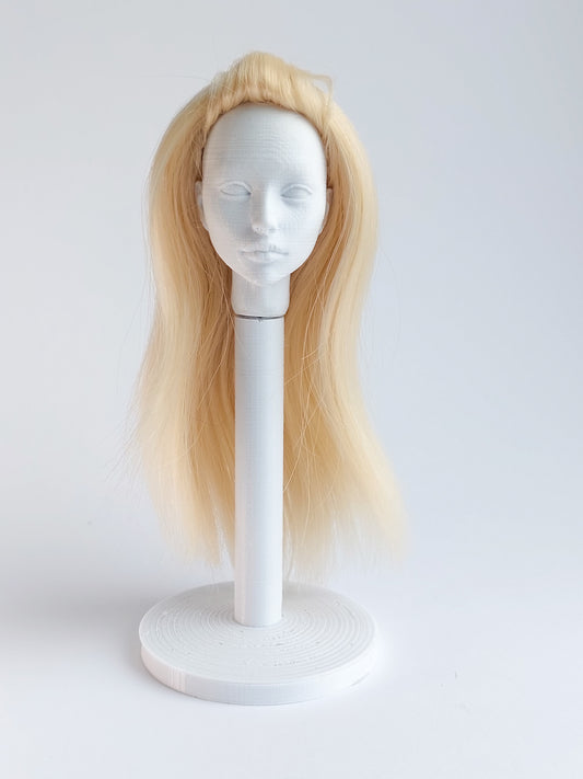 Wig long, blonde, synthetic silk