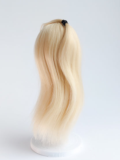 Wig long, blonde, synthetic silk
