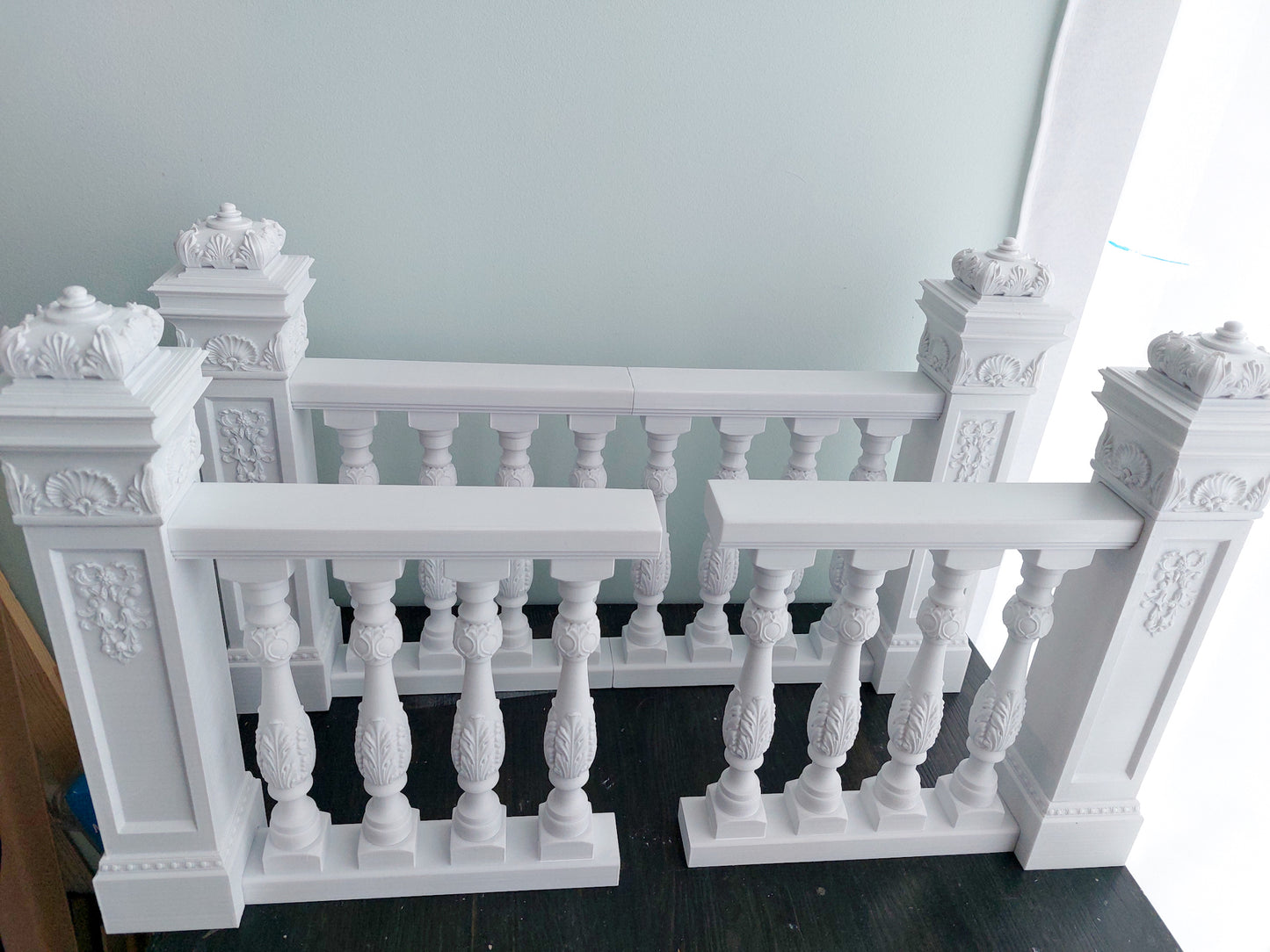 Reserved - 1/4 Set of balustrades - 1 double and two single
