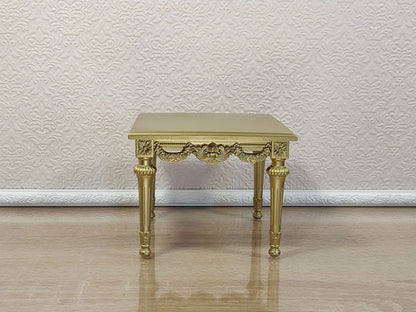 End table, Louis XVI style, gold