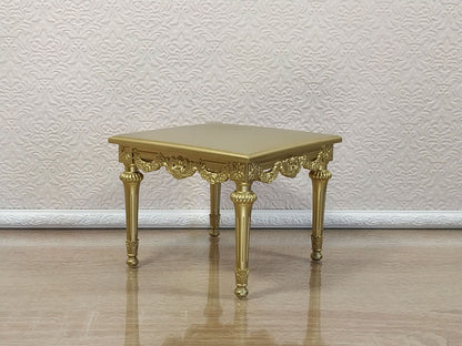 End table, Louis XVI style, gold