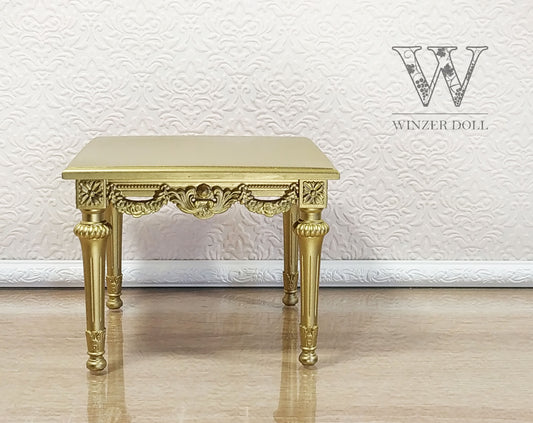 End table, Louis XVI style, gold